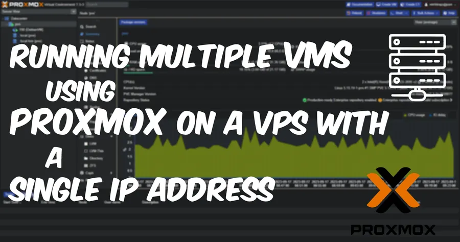 Running multiple VMs using Proxmox on a VPS with a single IP address